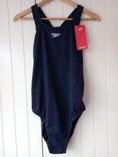 BNWT SPEEDO WOMEN'S ENDURANCE NAVY SWIMSUIT SIZE 18
