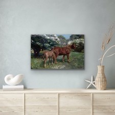 " Mare and Foal in a Spring