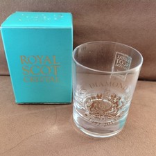 Royal Scot Crystal Diamond Queen Elizabeth II Jubilee Shot Glass Boxed