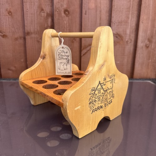 Wooden egg holder rack - egg,
