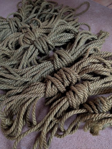 Jute shibari rope - rope, olive