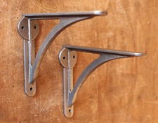 Pair Pewter 7" ANTIQUE HEAVY