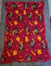 Harry Potter Gryffindor Patterned Blanket Bedding Throw Primark 