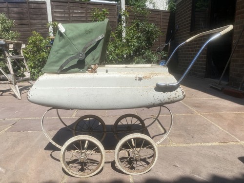 Triang vintage dolls pram - triang,