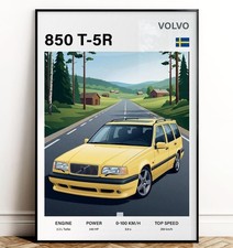 Volvo 850 T-5R Poster Wall Art