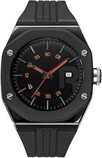 Reebok Men's Swag Watch Black & Orange UFC Octagon Watch - New