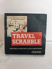 Travel Scrabble Word Game Spears Games Vintage 1960s Push In Tiles