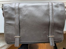 Reiss Brown Leather Messenger