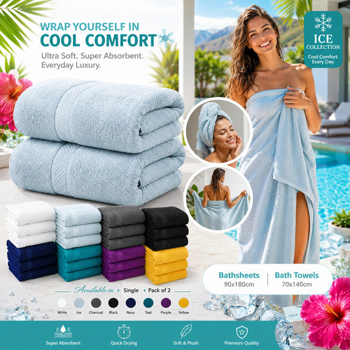Soft extra large jumbo bath - 2x,