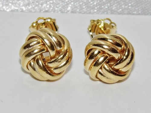 9ct yellow gold love knot - yellow,