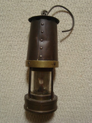 Antique brass and steel - steel, miners