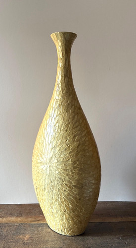 Large capiz shell floor - capiz, vase