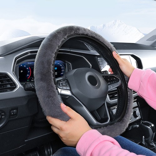 Plush interior car steering - interior,