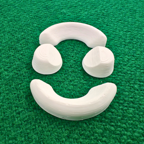 Set white bowls wedges - bowls,