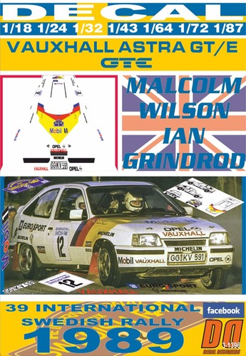 Decal vauxhall astra - vauxhall, gte
