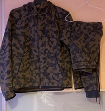 NIKE TECH FLEECE CAMO MENS FULL TRACKSUIT RARE SOLD OUT OLD SEASON SMALL