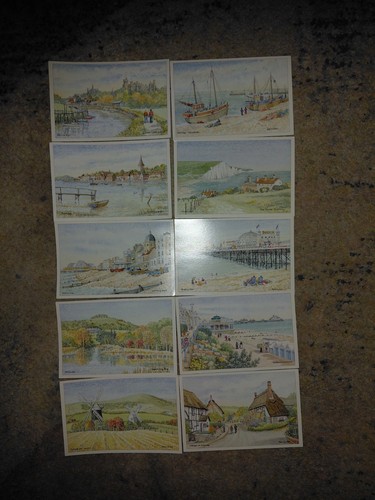 Post cards set art - post, work