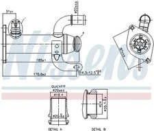 Exhaust gas cooler Steel
