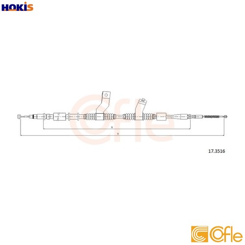 Cable pull parking brake - parking,