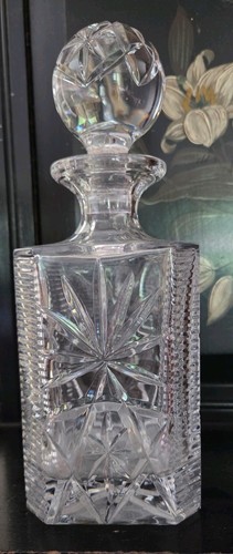 Heavy cut crystal glass square - heavy,