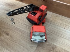 Vintage 70's Tonka Toy Crane Lorry Truck in Orange