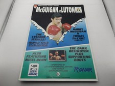 1988 BOXING PROGRAMME - BARRY McGUIGAN v TOMAS DA CRUZ - LUTON - inc NIGEL BENN