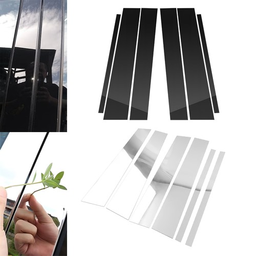 Chrome black pillar post - 6x,