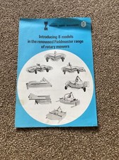 Wessex Farm Machinery Fieldmaater Rotary Mowers Leaflet 