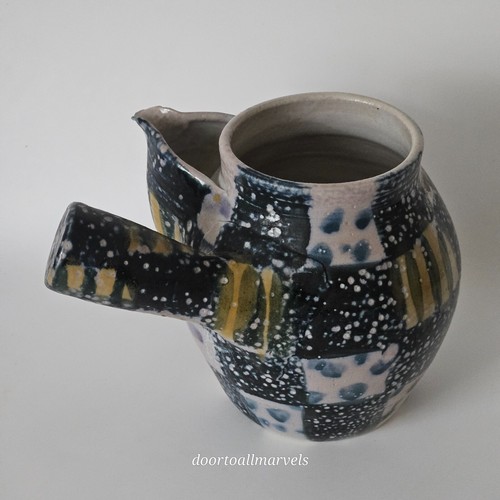 Vtg studio pottery handled - vtg,