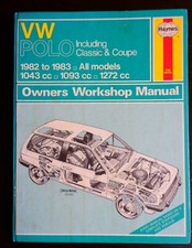 Great Vintage Haynes Manual VW Polo (Classic & Coupe) 1982 - 1983