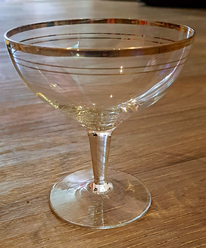 Vintage champagne coupe glass - champagne,