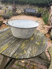 Old Vintage Galvanised Bath