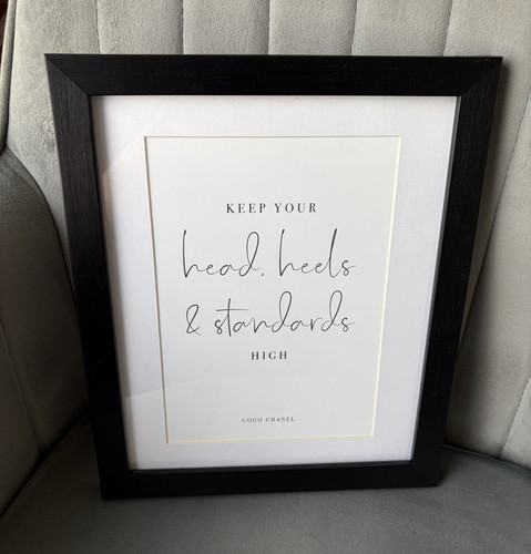 Black wood photo frame white - wood,