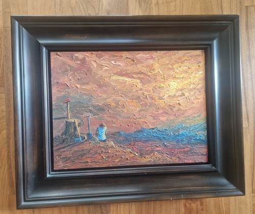 African artist oil - oil, on