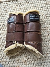 HKM Fleece Brush Boots Large