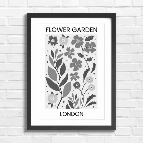 London flower garden - garden, vintage