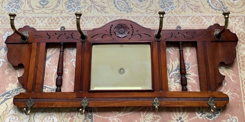 Antique mahogany wall hanging - wall,