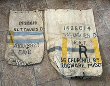 WW2 RAF Kit Bags Canvas x 2