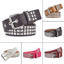 Rivet Studded Belt Square