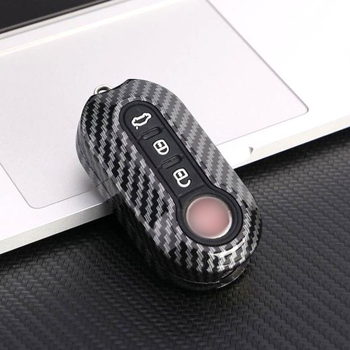 Carbon car key case cover - car,