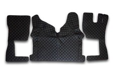 Eco leather set black floor - black,
