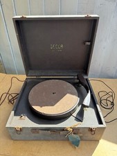 Vintage Decca Portable Retro 1950's Record Player for restoration or upcycling
