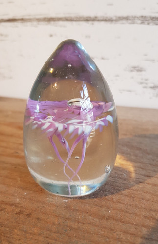 Pink white clear dome - pink/white/clear,
