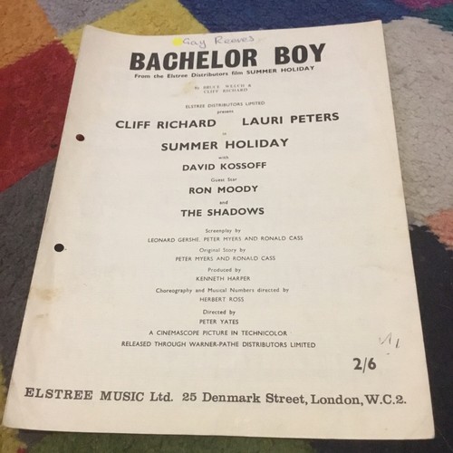 Bachelor boy the shadows - bachelor,