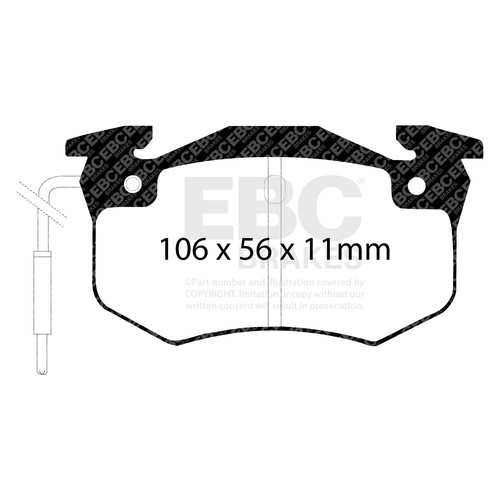 Ebc dp4458 brake pad - ebc, set