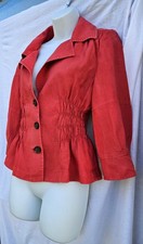 Zara size L red jacket linen