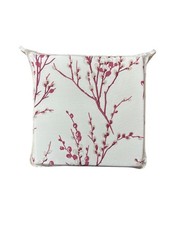 Laura Ashley Serena Pussy Willow Cranberry Seat Pads Dining/Patio/Garden/Kitchen