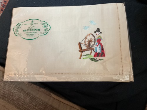 Vintage tray cloth - vintage,