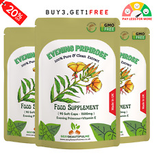 Evening Primrose Oil 1500mg Softgel Capsules Cold Pressed GLA Supplement