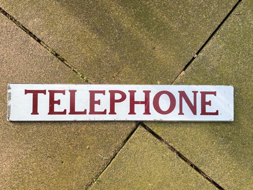 Vintage red telephone box - red,